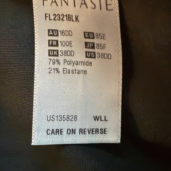 Fantasie Aura Underwire Molded T-Shirt Bra Black 38DD NWT - Picture 6 of 8